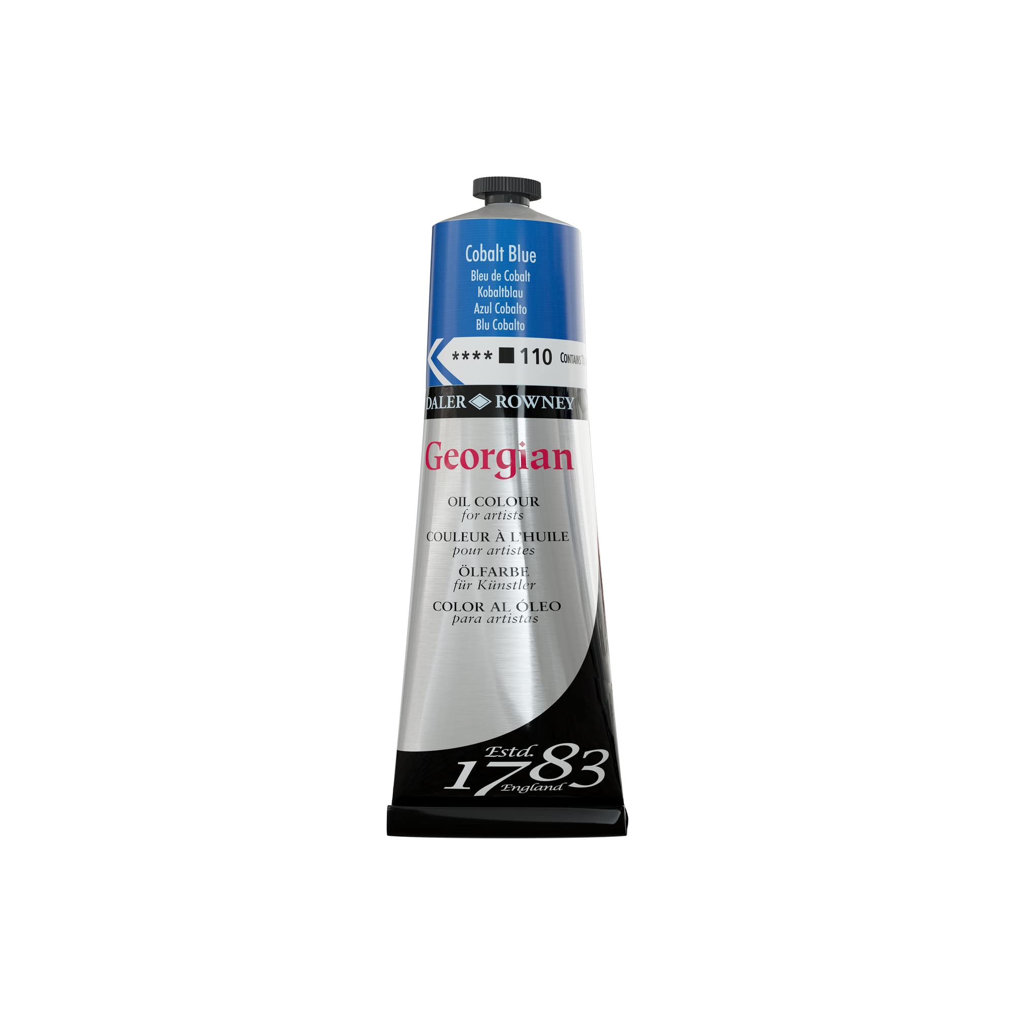 Daler-Rowney Georgian Oil Paint, Aluminium Tube, 7.61oz - 225 ml, Cobalt Blue