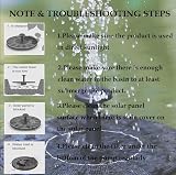 LAWOHO Solar Fountain Pump 1.5W Upgraded Submersible Kit for Bird Bath view 3