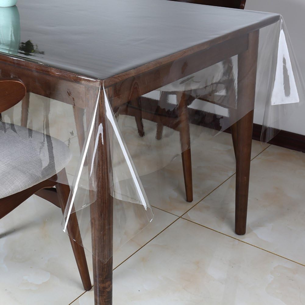 free shipping & exchanges. PENGFEI Crystal Tablecover PVC Waterproof Clear Table Pad Protector ...