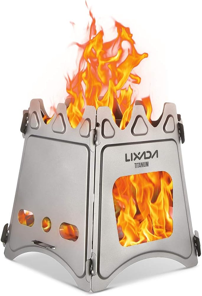 lixada folding wood stove