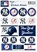 MLB New York Yankees Vinyl Sticker Sheet, 5