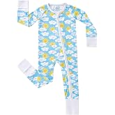 pureborn Baby Sleeper Viscose from Bamboo Zipper Footies 0-24 Months | Buttery soft, 2 way zipper, OEKO-TEX Certified, breath