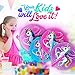 M & M Products Online Unicorn Party Supplies: 24 Folding Unicorn Paper Fans - Variety of Colors & Designs - Perfect for Any Unicorn Birthday Party Décor & Party Favors - Lifetime Replacement