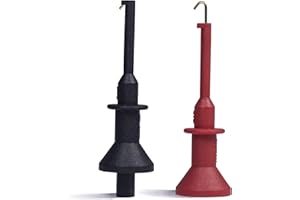 BOCEUC Grabber Micro Test Hook Clip for 4mm Plug Test Probe, Multimeter Mini Grabber Test Clips Conversion Connection for Push-in Pen Tip