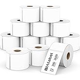 Address & Barcode Label for DYMO 30256 (2-5/16" x 4"), Compatible with DYMO LabelWriter 4XL, 450, 450 Duo, 450 Turbo, and 450 Twin Turbo (12 Rolls/3600 Labels), Not Fit 5XL & 550, BIAlabel