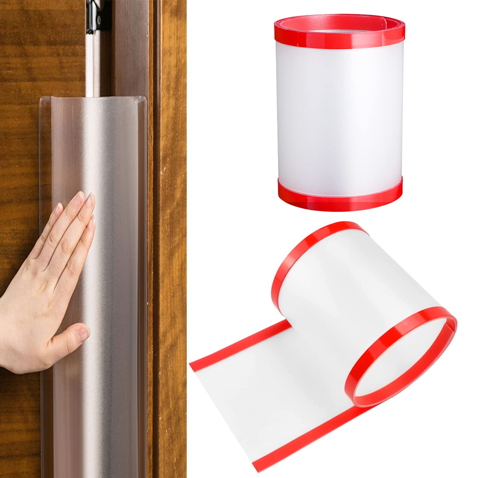 2 Pieces Anti-Pinch Door Protector, Door Protector for Babies, Children's Fingers, 17 x 120 cm, for Kindergarten, Classroom, Bedroom
