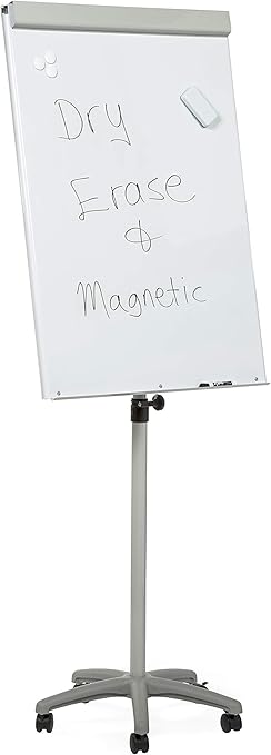 Amazon Audio Visual Direct 高耐久 可動式 マグネット ホワイトボード フリップチャート イーゼル 73 66cm X 106 68cm ボード 黒板消し ボードイレーザー 文房具 オフィス用品