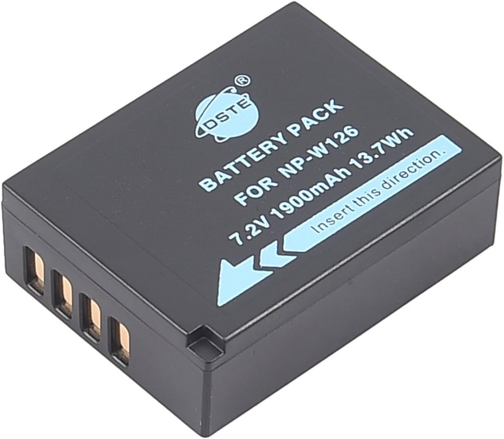 NP-W126 DSTE Replacement Battery (2-Pack) and Rapid LCD Dual Charger Compatible for Fujifilm FinePix HS30EXR,HS33EXR,HS35EX,HS50EXR,X-A1 - Image 3