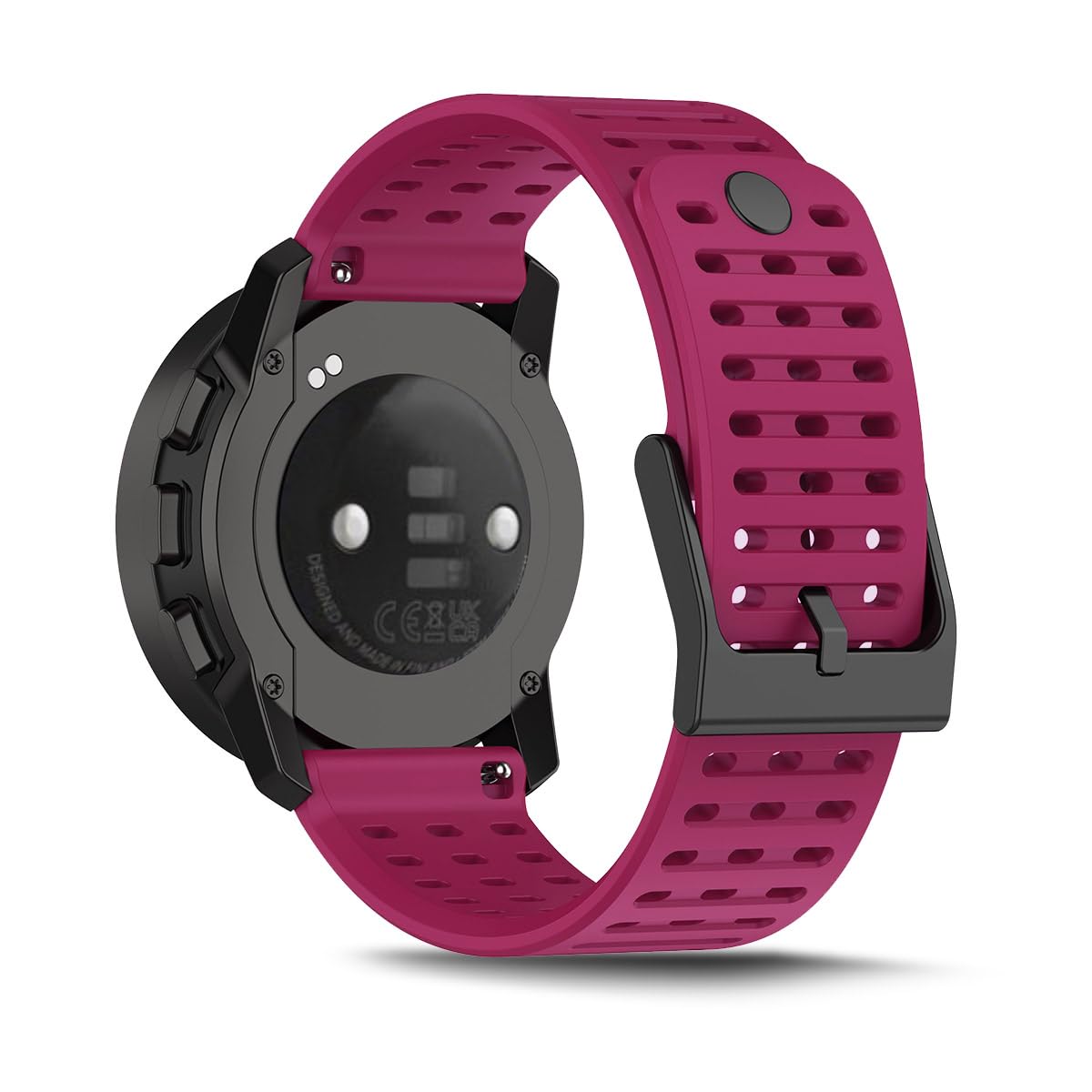 SeaFicco Watchband Compatible for Suunto Vertical, 22MM Silicone Watch Strap Quick Release Band Compatible with Suunto Vertical 2/9 Peak Pro /9 Peak /5 Peak/Race 2 /Race S/Race (Wine Red)
