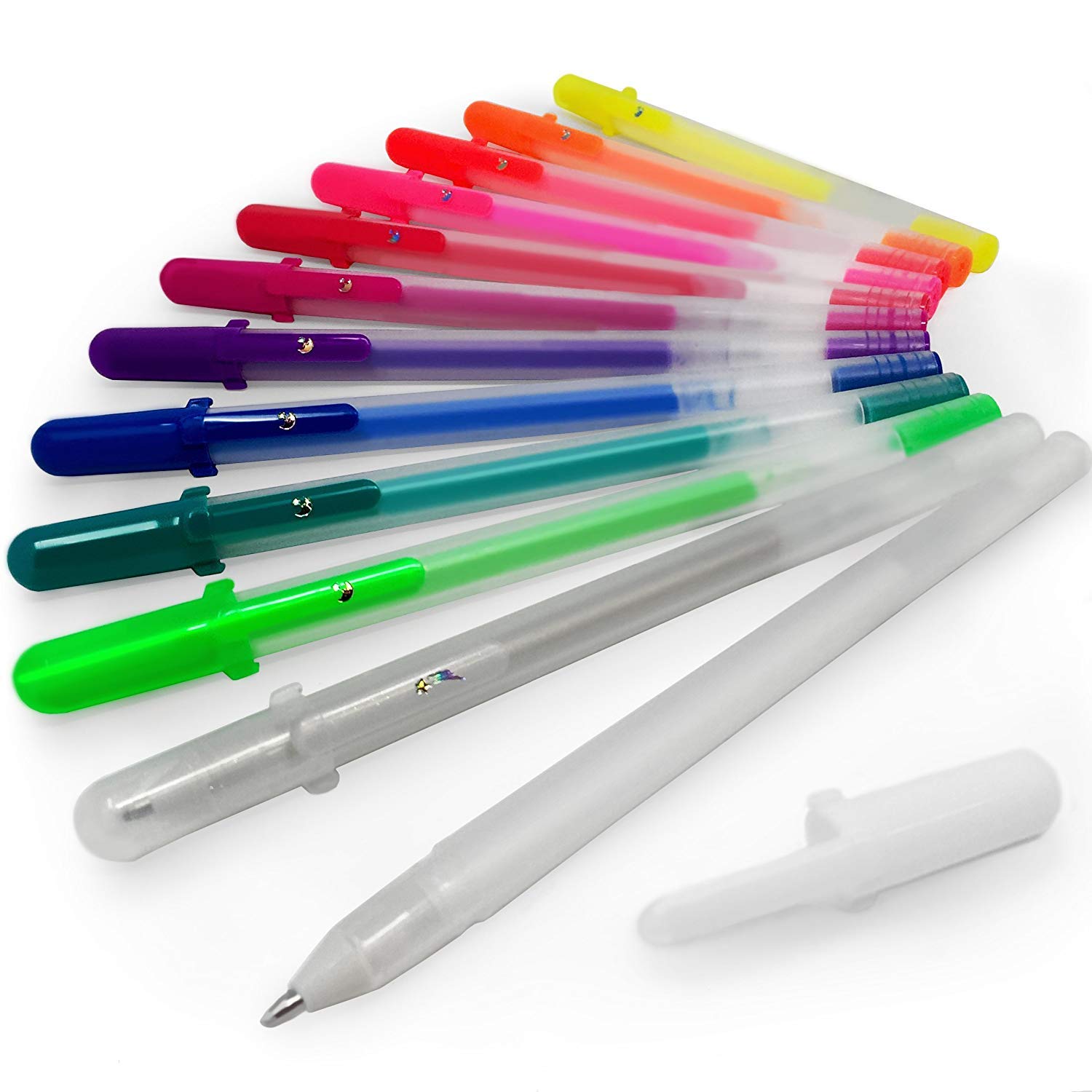 SAKURA Gelly Roll Moonlight Fluorescent Gel Pens – Wallet of 12 Assorted Colours – SA 290