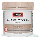 Swisse Calcium with Vitamin D3 and Citrate 830mg | Supplement for Women &amp; Men | Bone Strength Support | Calcio | 300 Tablets | 2-Month Supply