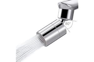 Hibbent NSF/ANSI/CAN 61 Certified Faucet Aerator, CUPC Certification 360 Degree Kitchen Sink Faucet Aerator, Dual-Function Sw