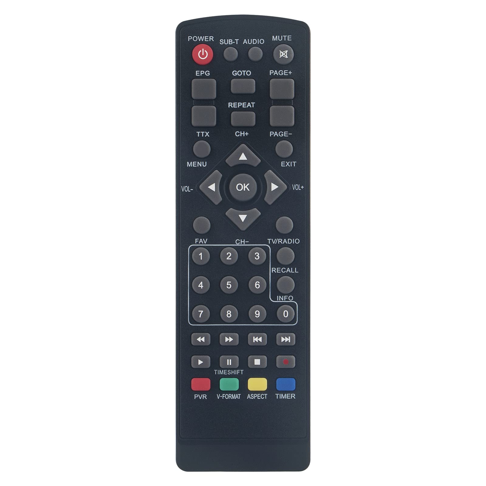 New FTA 530C Replace Remote Control FTA530C Remote Control Replacement fit for PREMIUM X FTA 530C FTA530C Receiver Remote Controller