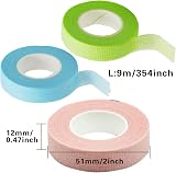 SZCXDKJ 3 Rolls Eyelash Tape Breathable Micropore Fabric Lash Extension Supplies view 7