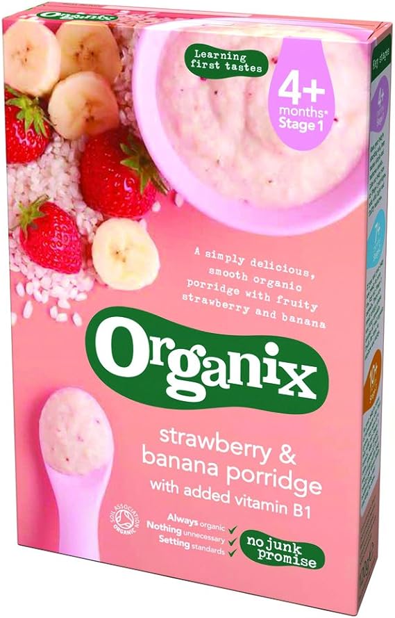 organix strawberry and banana porridge