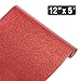 TransWonder Red Glitter HTV Glitter Heat Transfer Vinyl 12inx5ft Glitter HTV Vinyl Iron on Vinyl for Cricut T Shirts (Red)