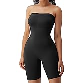 HOMETA Strapless Shapewear Tummy Control Bodysuit for Women Butt Lifter Body Shaper Seamless Under Dresses