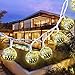 Goodia 10.49ft 30 LED Globe Fairy String Lights, Battery Operated Silver Moroccan Party Hanging Lights Decorative Accent Lamp for Home, Wedding, Garden (Warm White)