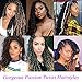 Passion Twist Hair 18 Inch 6 Packs Water Wave Crochet Braids for Passion Twist Crochet Hair Passion Twist Braiding Hair Extensions(1B,crochet needle+colorful beads)