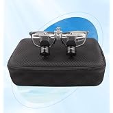 Koultona 5X-450mm 48 &deg; Ergo Loupes Adjustable Working Distance Magnifying Glasses 5.0X Magnification Optial Lens Flip up Binocular Loupes