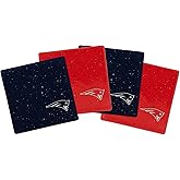 Rico Industries NFL Football Standard Set of 4 Ceramic Drink Coasters with Non-Slip Cork Base for Drinks