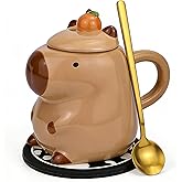 Disoza Capybara Mug Ceramic Tea Cup 15 OZ Cute One Piece Funny Coffee Cup Cappuccino Mug Gifts for Women Men Girlfriend Friend