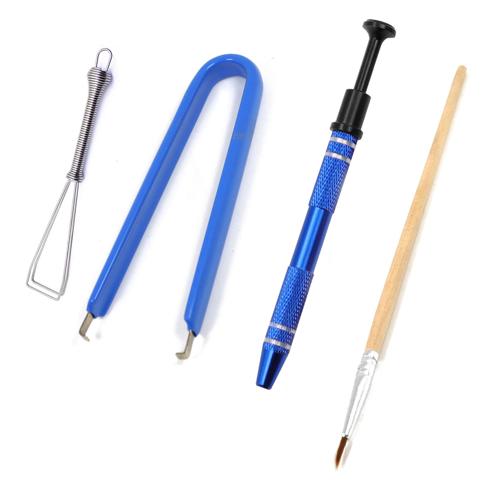 Byhoo Keyboard Lube Kit 4PCS Switch Puller Lube Station Keycap Puller Remover for Mechanical Keyboard Switch Stem Holder Suit Cherry MX Gateron Kailh Switches Keyboard Cleaner Clean Kits 4 Prong Tool