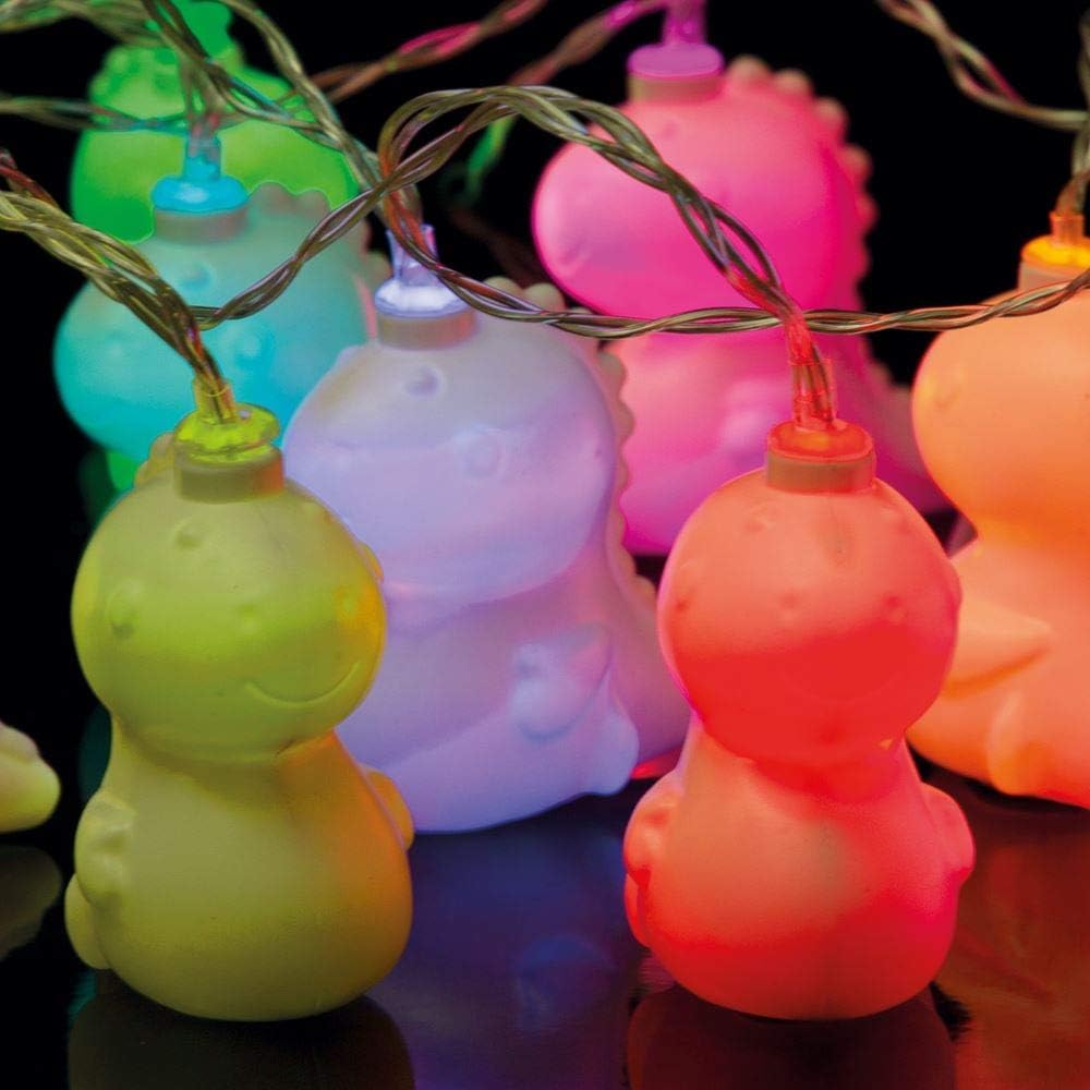 Fizz Creations Dinosaur String Lights Colour Changing LED Battery Operated - Image 5