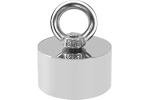 RIHEGIANT 360 Strong Magnet 1000lb pull force fishing magnet | Neodymium Powerful for Fish and Magnetic Recovery Salvage | Man's Choice (360magnet - 1 piece)