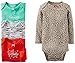 Carter's Baby Girls' 4 Pack Animal Print Bodysuits (Baby) - Assorted