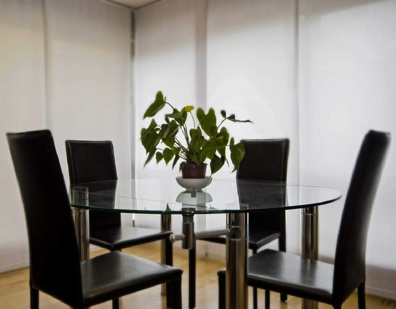 48 round glass table top with umbrella hole