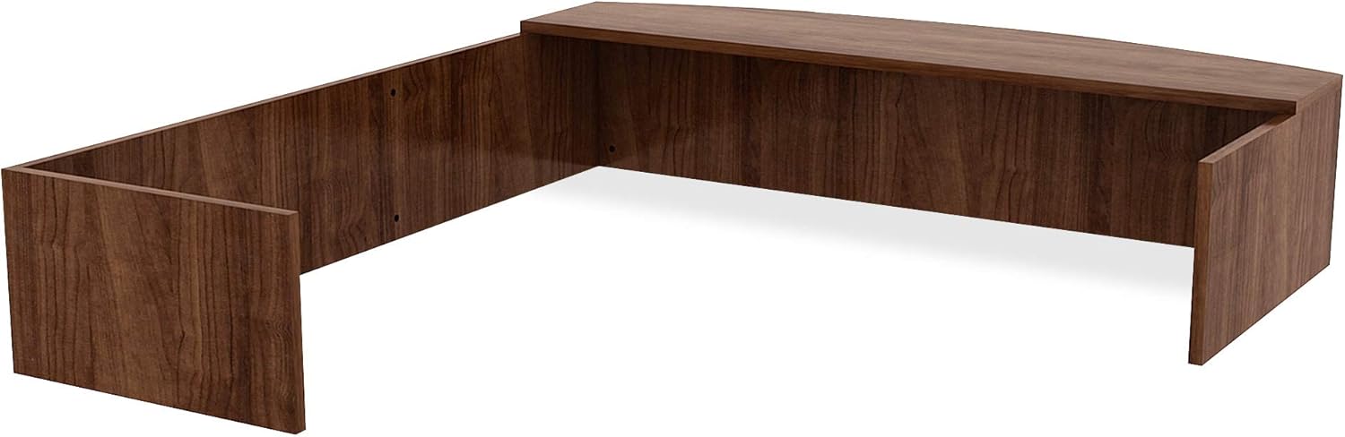 Lorell Essentials Reception Desk, Walnut Laminate: Furniture & Decor