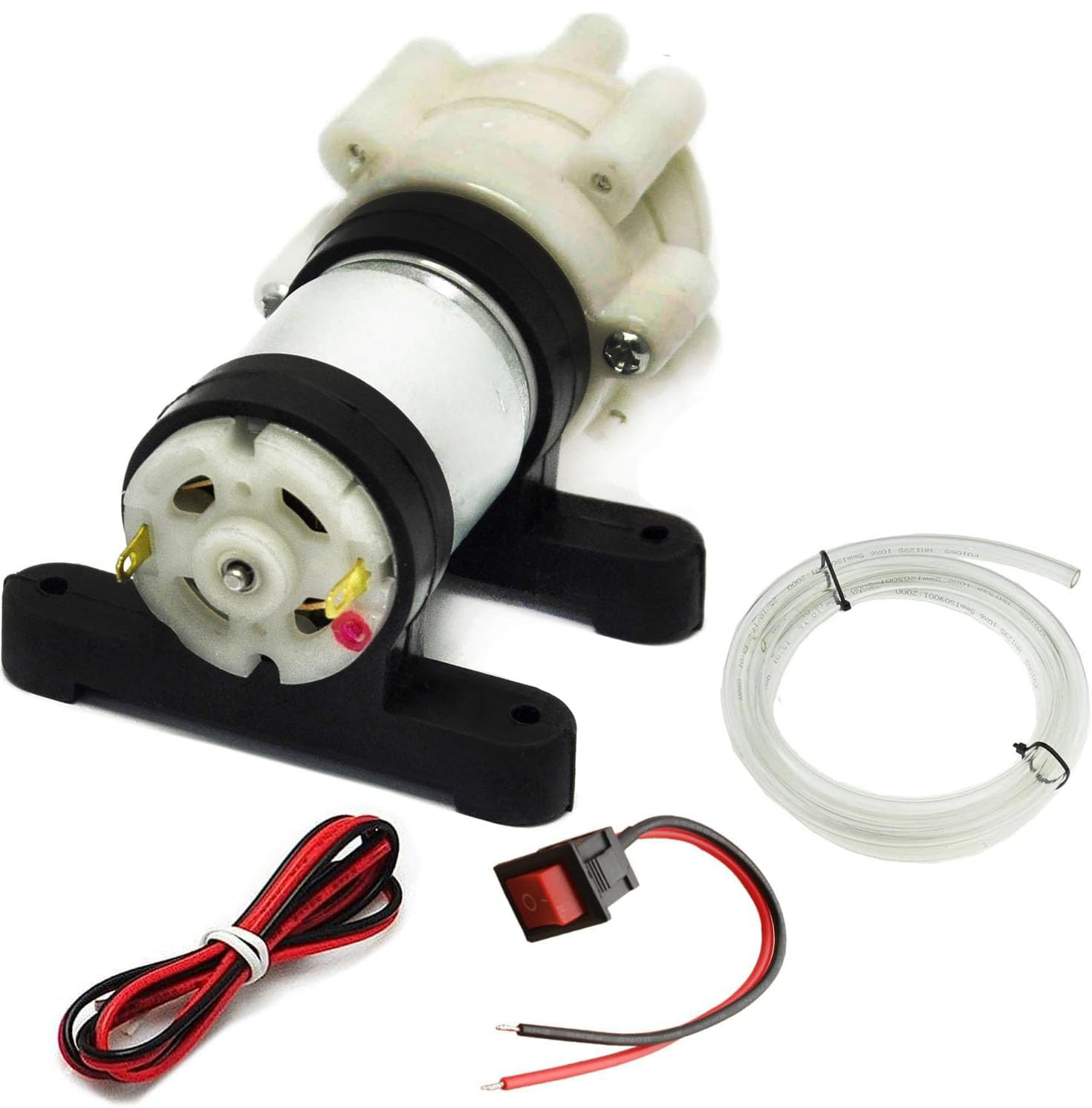 RUNCCI-YUN Mini DC 6V-12V R385 Self-Priming Pump for Aquarium, Fish Tank, Tea Machine and Water Cooling - Electric Micro Vacuum Diaphragm Pump