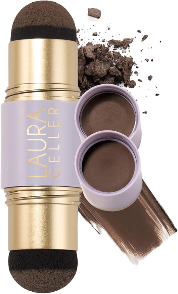 LAURA GELLER Root Touch-Up Hair & Brows, Root Cover, Medium Brown