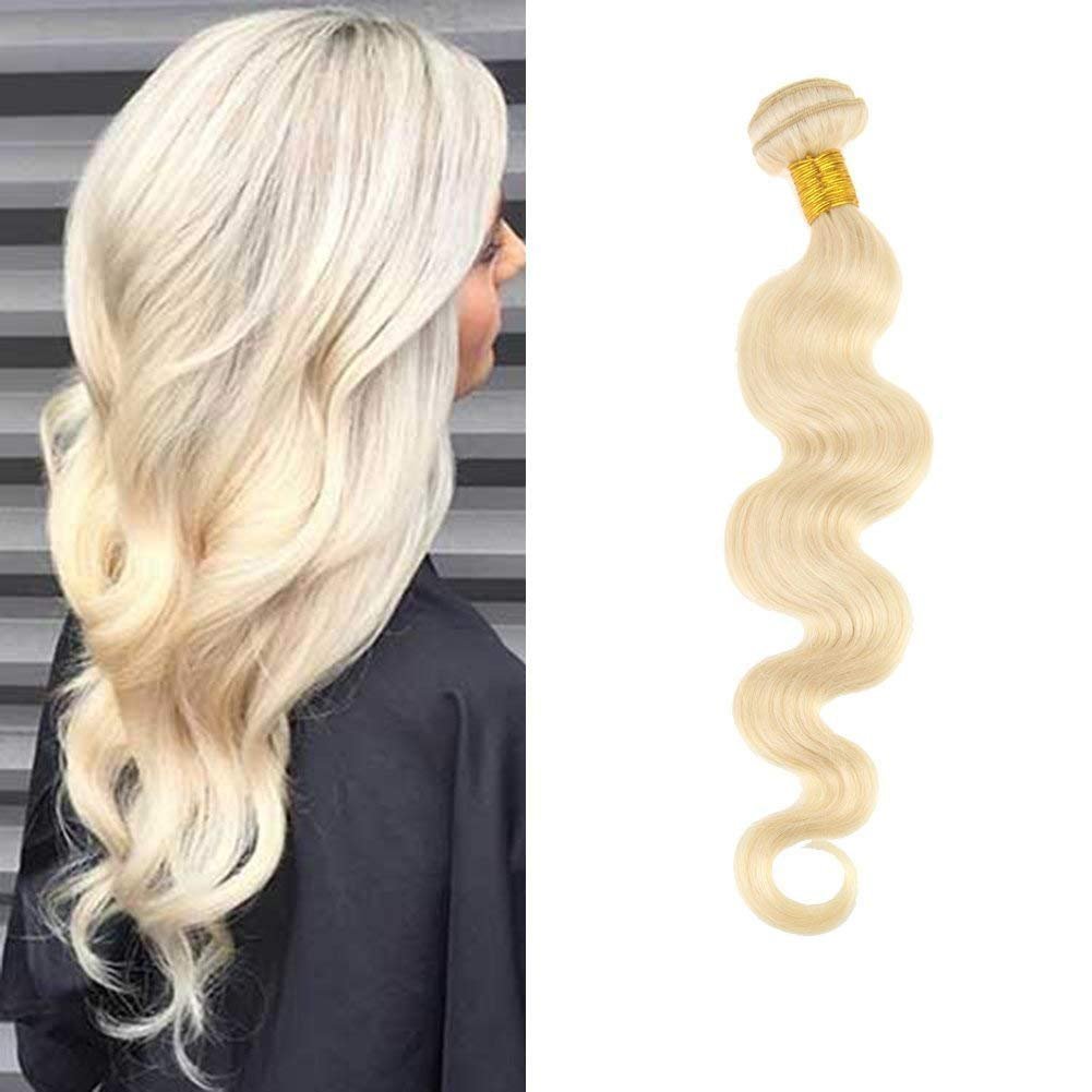 Amazon Com Moresoo 18 Inch Brazilian Hair Color Bleach Blonde