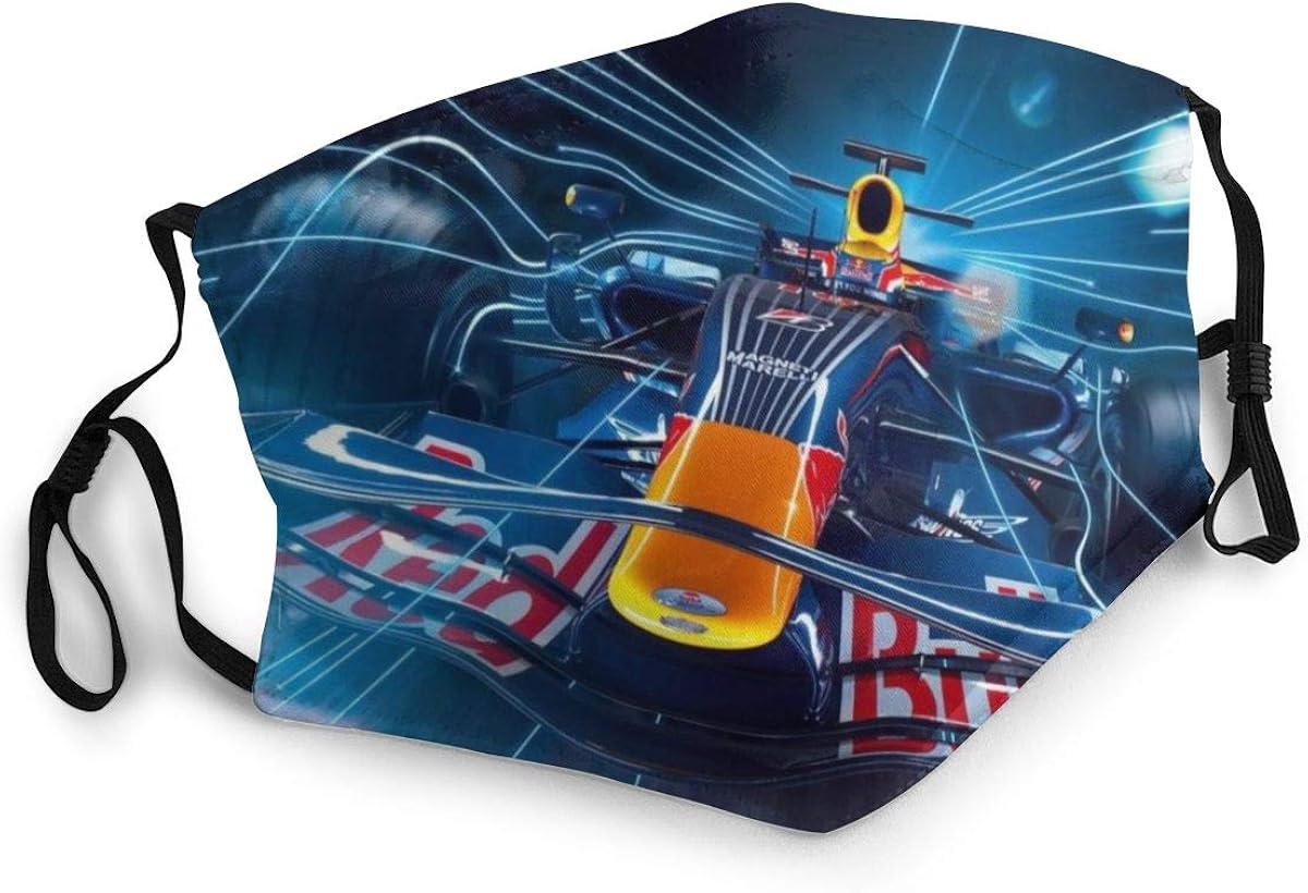 Red Bull F1 Seamless Face Mask Bandanas For Dust Outdoor Festivals Sports Amazon De Bekleidung