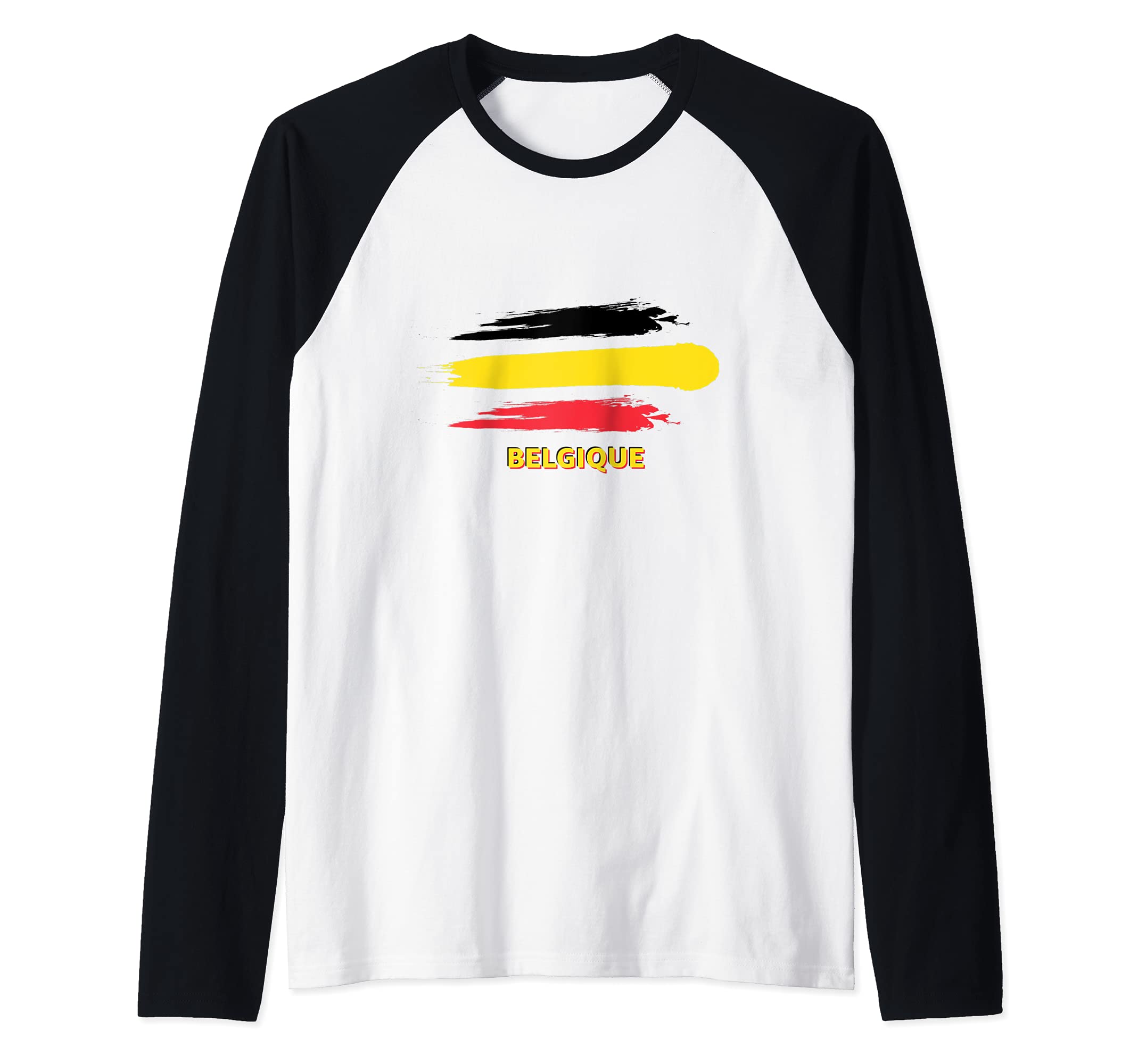 Flag Belgium Raglan Baseball Tee