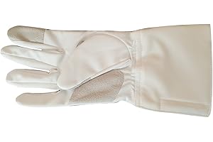 Balaur 3-Weapon Practice Fencing Glove Washable Epee Foil Sabre White Polyester