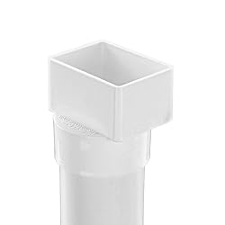 NDS 903 HIPS Offset Downspout Adapter, Connects