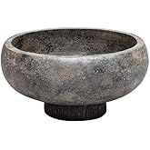Uttermost Brixton 14" Wide Black Terracotta Modern Decorative Bowl