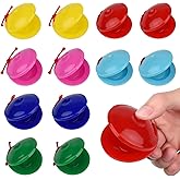 LDBKLGHJ Finger Castanets Colorful Musical Castanets Percussion Instrument Rhythm Tool for Party Classic (6)