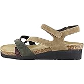 NAOT Footwear Womens Sophia Sandal Acorn Suede/Oily Olive Suede/Cordovan Soft Suede-9-9.5 M US