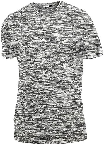 Merino 365 Men's Crew Short Sleeve, Medium, Grey Digi Camo