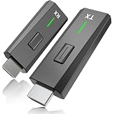 Upgraded Wireless HDMI Transmitter and Receiver 328FT/100M Plug and Play | 4k Decode 1080P Output Wireless HDMI Extender 2.4G/5GHz, for Video and Audio to Monitor from Laptop/PC/Projector/TV Box