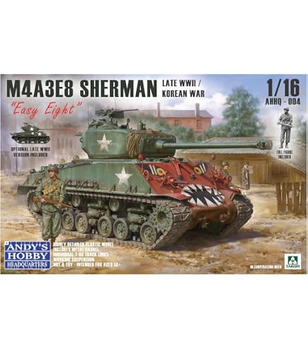 Amazon.com: ANDY'S Hobby Headquarters ANDYS HHQ AHHQ-001 M4A3E