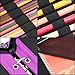 YOUSHARES Colored Pencil & Gel Pen Case in Large Flexible Slot - PU Leather Colored Pencil Case with Zipper Holds 180 Colored Pencils or 140 Gel Pens - for Watercolor Pencils, Gel Pens（Purple）