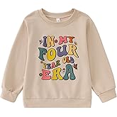 BOUTIKOME In My One-Seven Years Old Era Sweatshirt Toddler Girls 1st 2nd 3rd 4 5 6 7th Birthday Outfit B-day Shirt Pullover