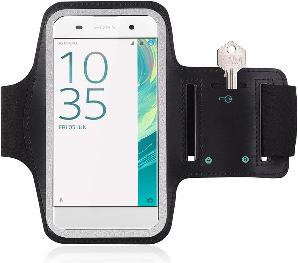 Sony Xperia 5 XA1 L1 L3 L4 / Xperia E5 E4 / Xperia XZ Running Sports Armband Gyms Fitness Workout ARM Band Cover Strap