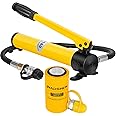 HYADSHEN 10 ton Hydraulic Cylinder Jack Sets Porta Power Ram Jack Kit with CP-180 Hydraulic Hand Pump, 2” Stroke Hydraulic Cylinder Jack Single Acting Lifting Cylinder Retract Automatically