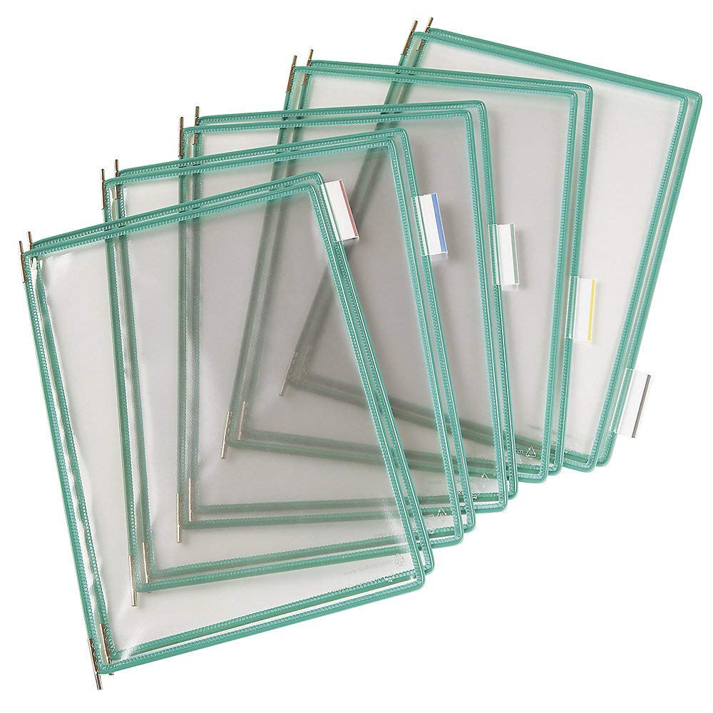Tarifold A4 Pivoting Pockets Green Pack of 10